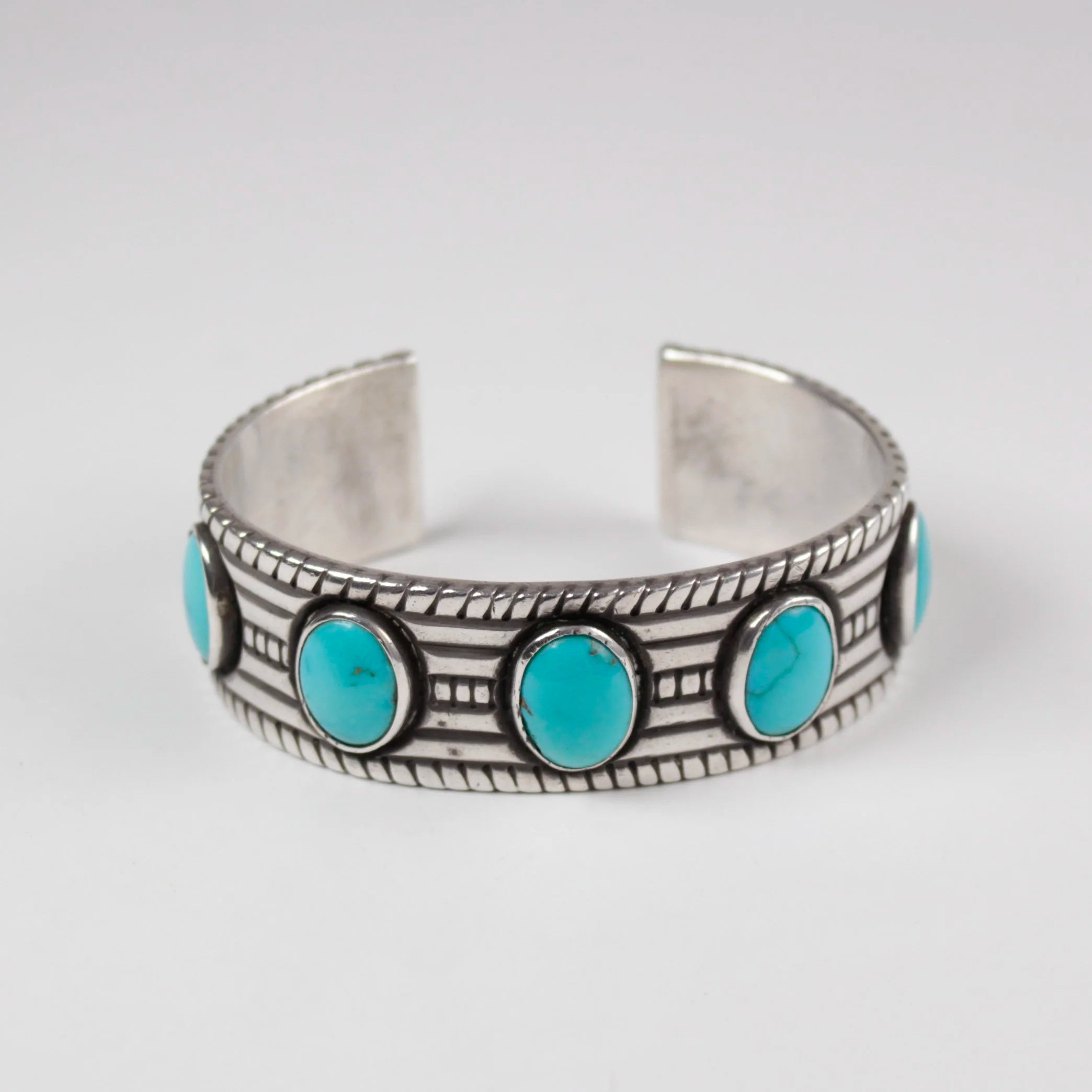 5 Stone Navajo Guild 1940s Cuff
