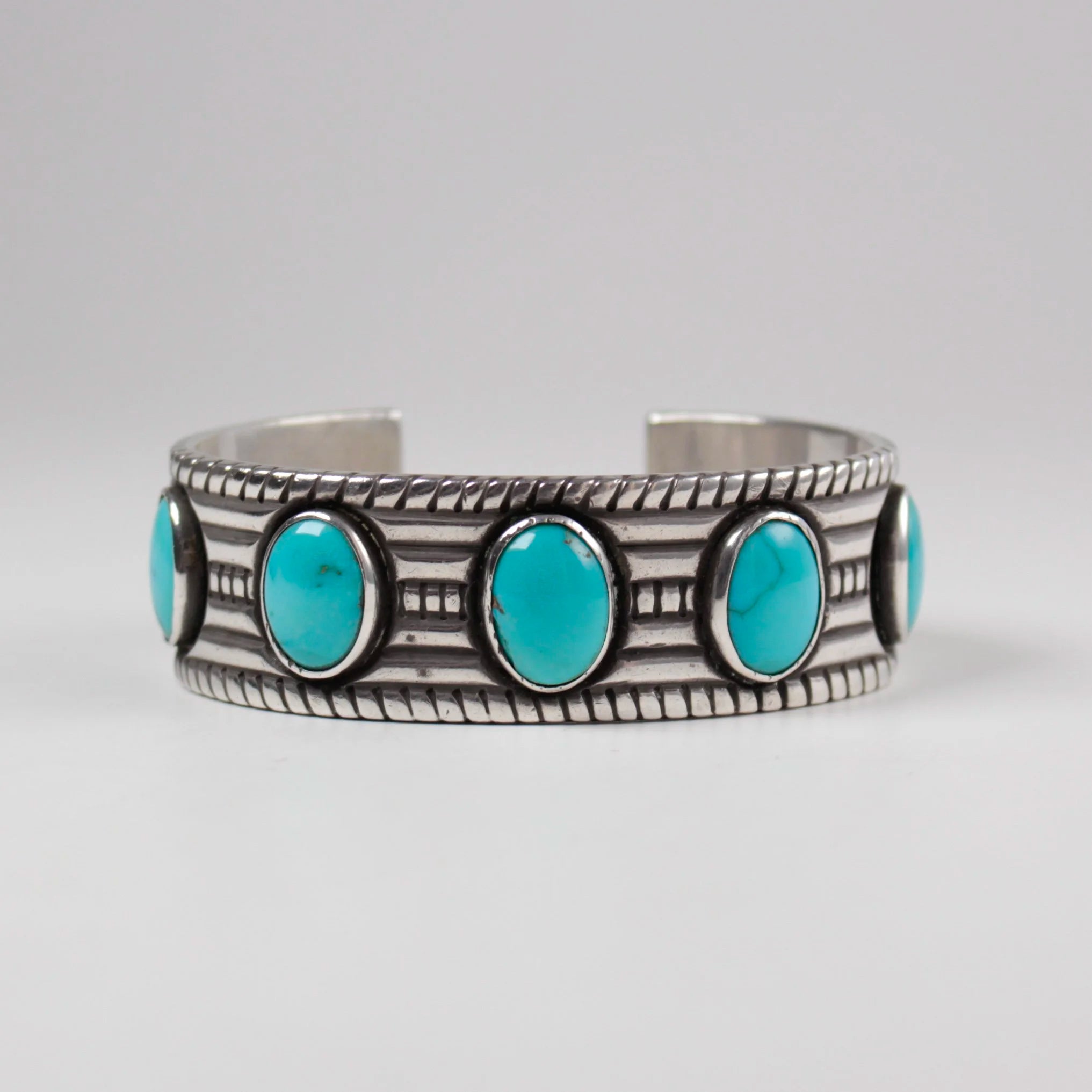 5 Stone Navajo Guild 1940s Cuff