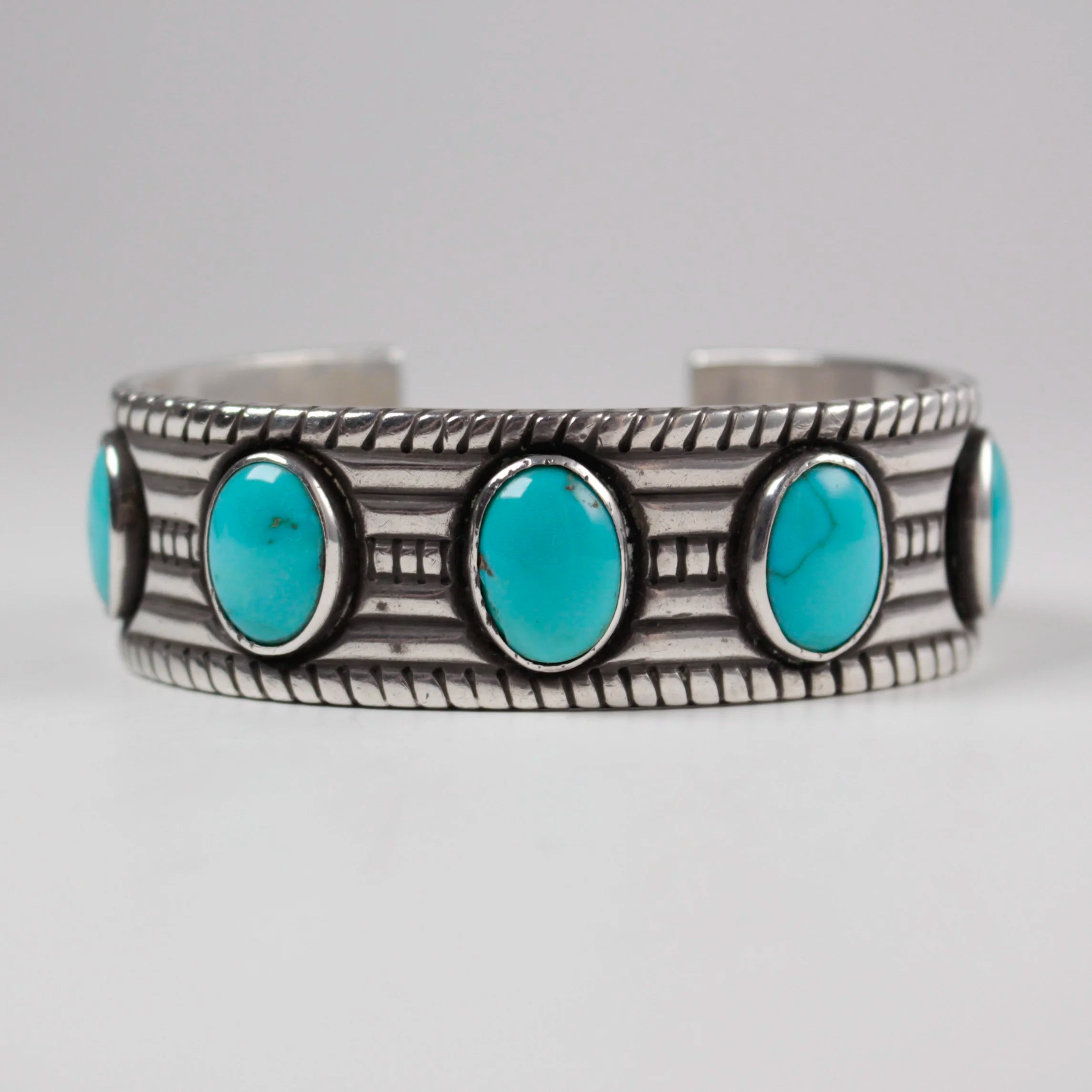 5 Stone Navajo Guild 1940s Cuff