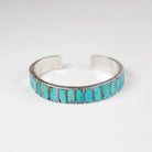 Vintage Zuni Turquoise Inlay Cuff