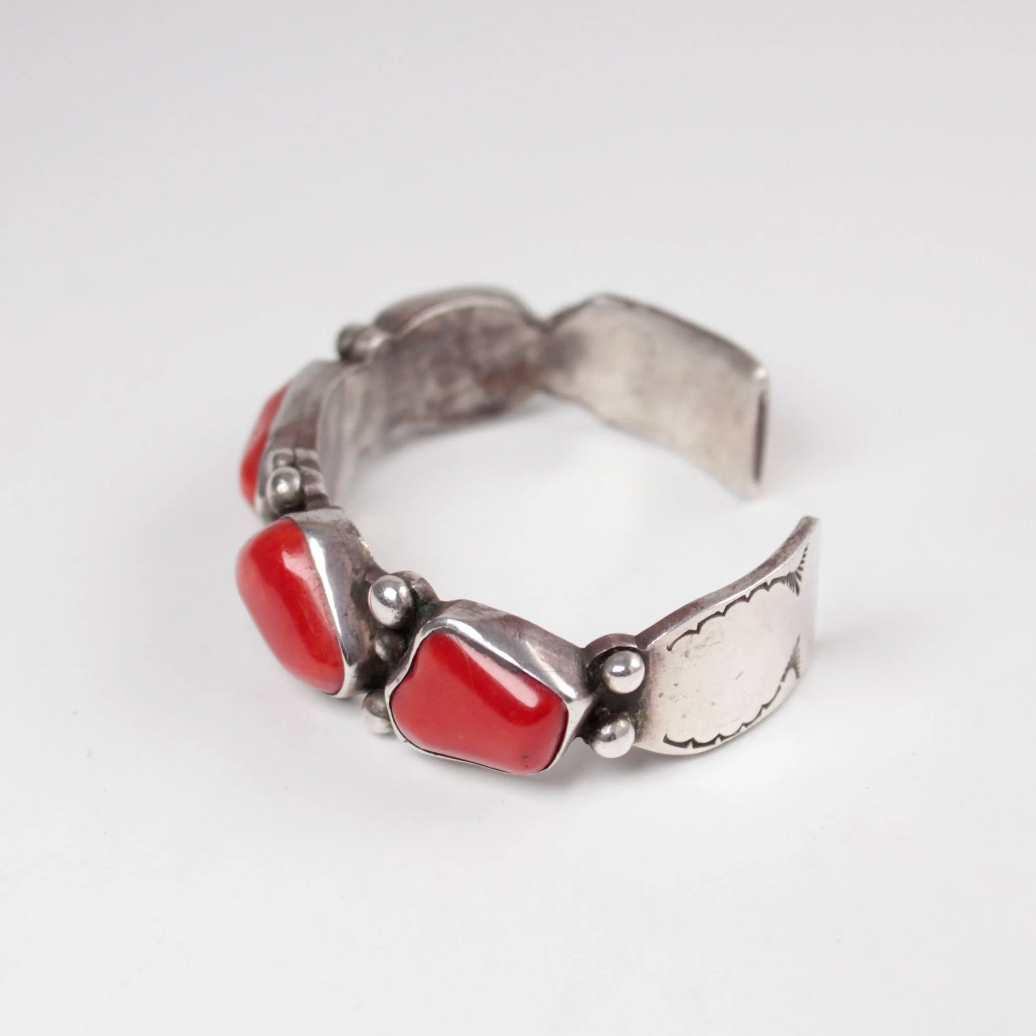 Mike Bird Romero Coral Inlay Cuff