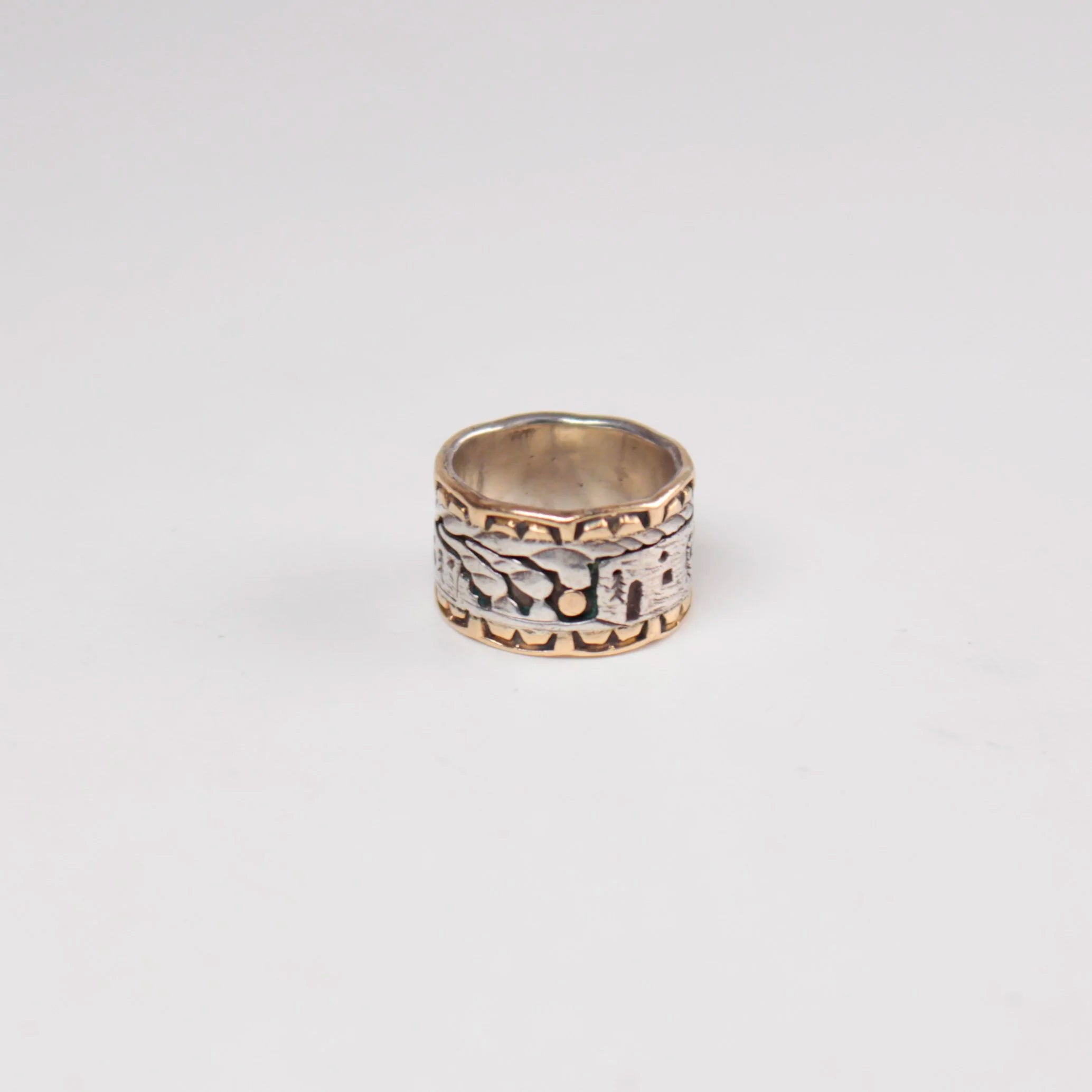 Pueblo Storyteller Ring 14k Gold
