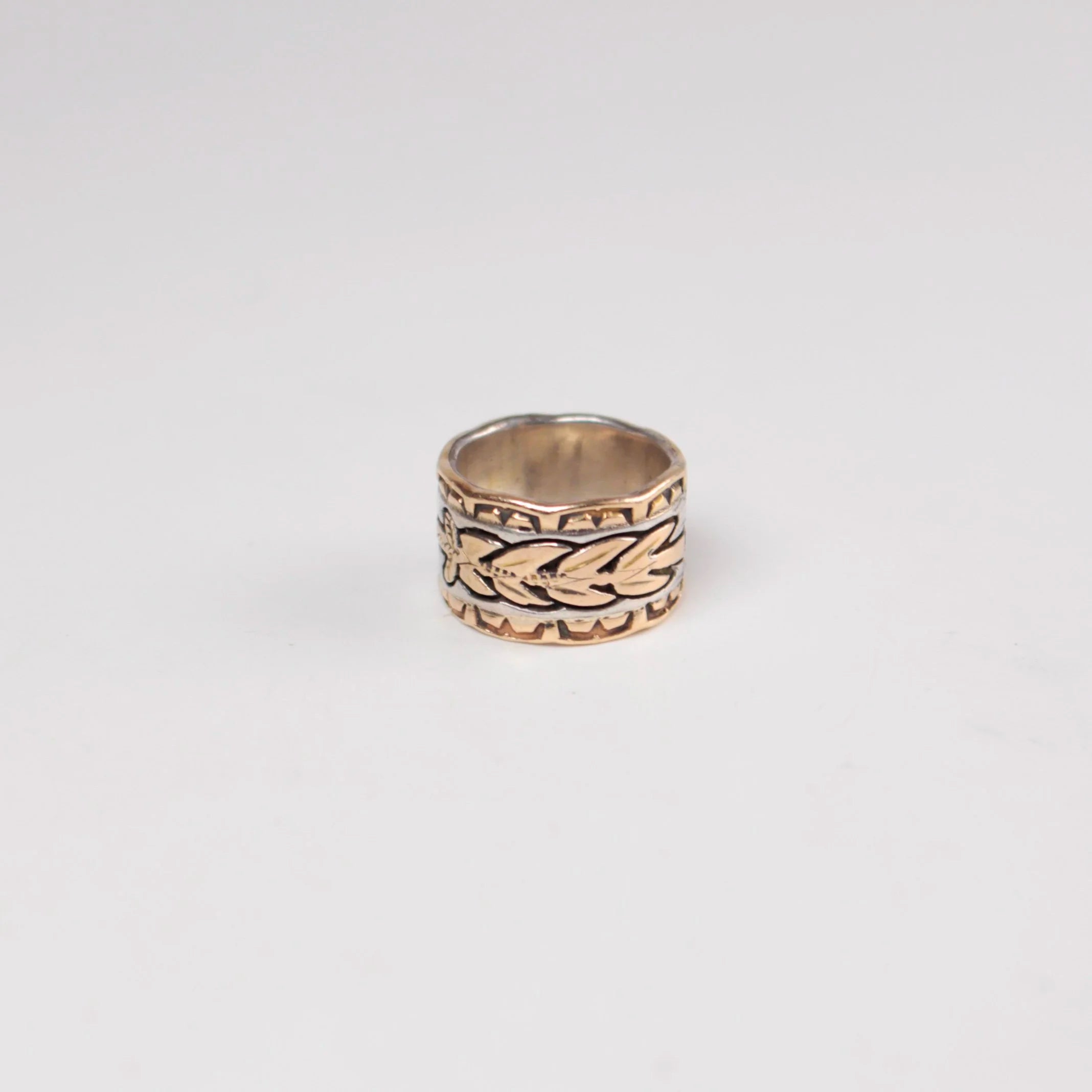 Pueblo Storyteller Ring 14k Gold