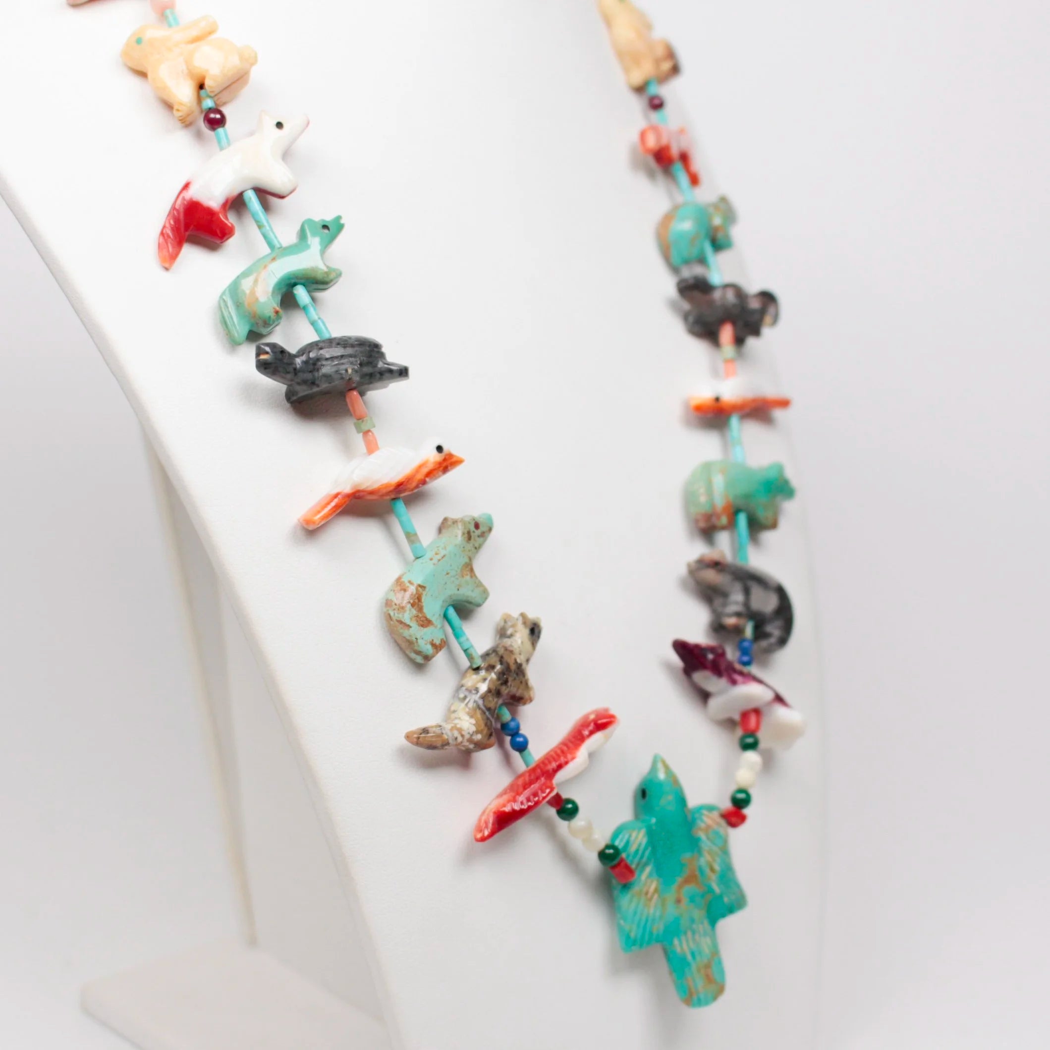 Vintage Zuni Fetish Necklace