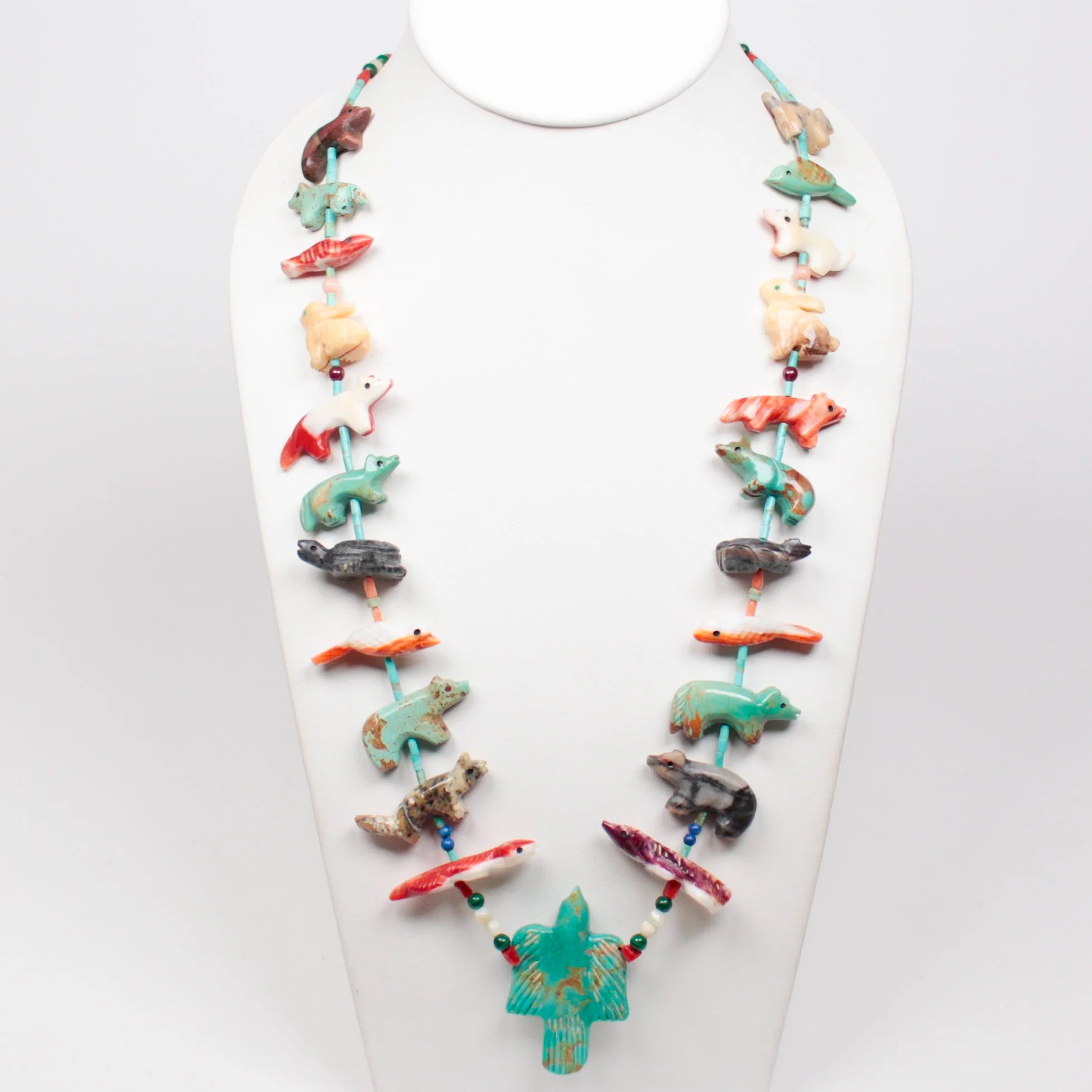 Vintage Zuni Fetish Necklace