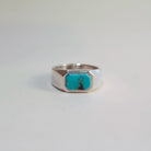 Sebastian Cilento - Narrow Brooklyn Signet - Red Mountain Turquoise
