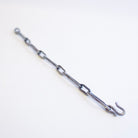 A dark grey Sterling Silver chain link bracelet with a hook clasp, photographed on a plain white background.