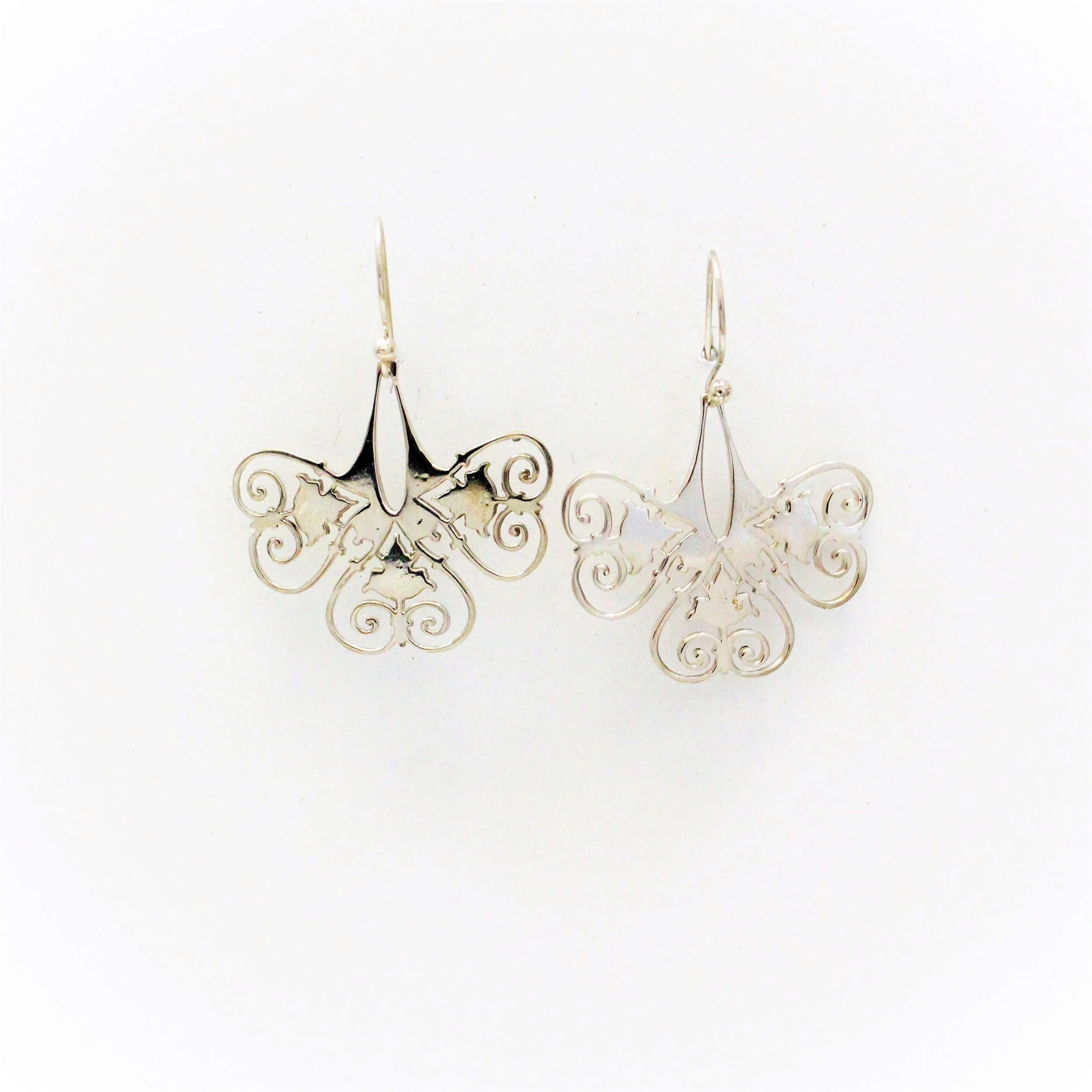 River & Sons - Sterling Filigree Butterfly Earrings