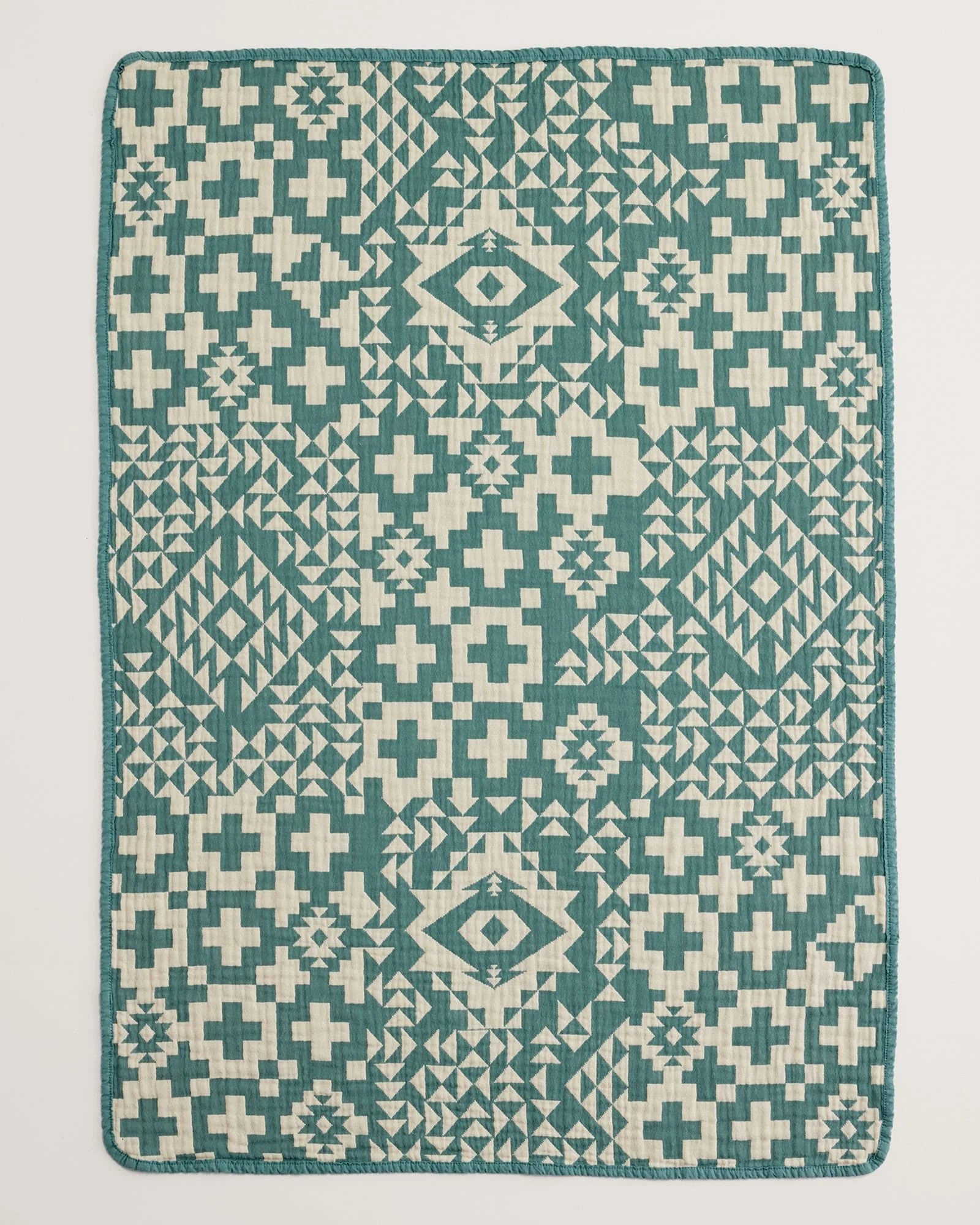 Pendleton - BLUE RIDGE Cotton Baby Blanket - Atlantic