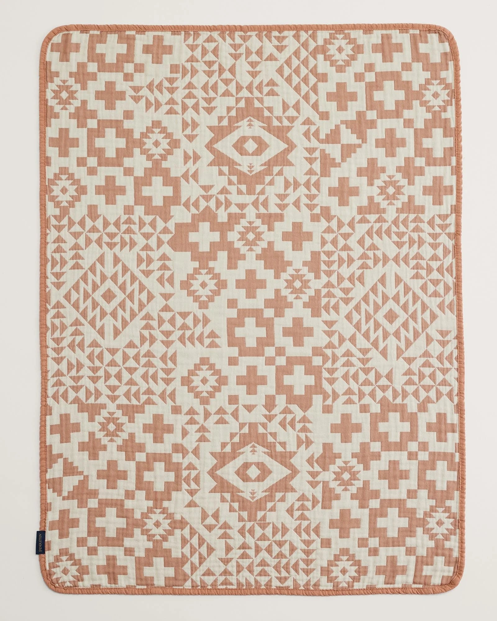 Pendleton - BLUE RIDGE Cotton Baby Blanket - CORK
