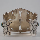 William Spratling - "Flower" Cuff with Turquoise Cabachons
