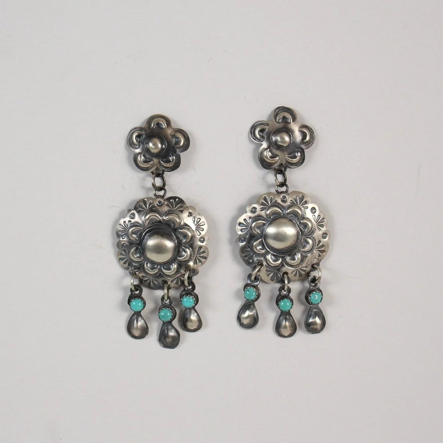 Navajo Repousse Chandelier Drops