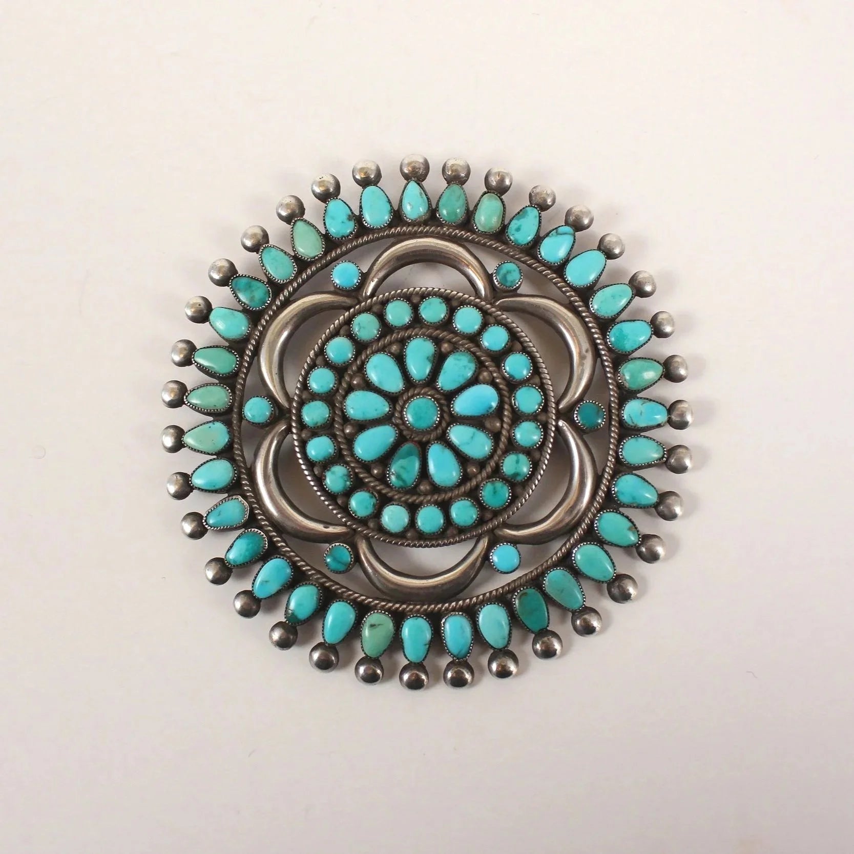Vintage Zuni Manta Pin