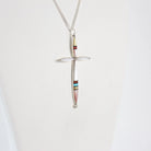 Zuni Multi stone Inlay Cross