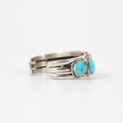 Traditional Navajo Seven-Stone Turquoise Cuff