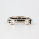 Traditional Navajo Seven-Stone Turquoise Cuff