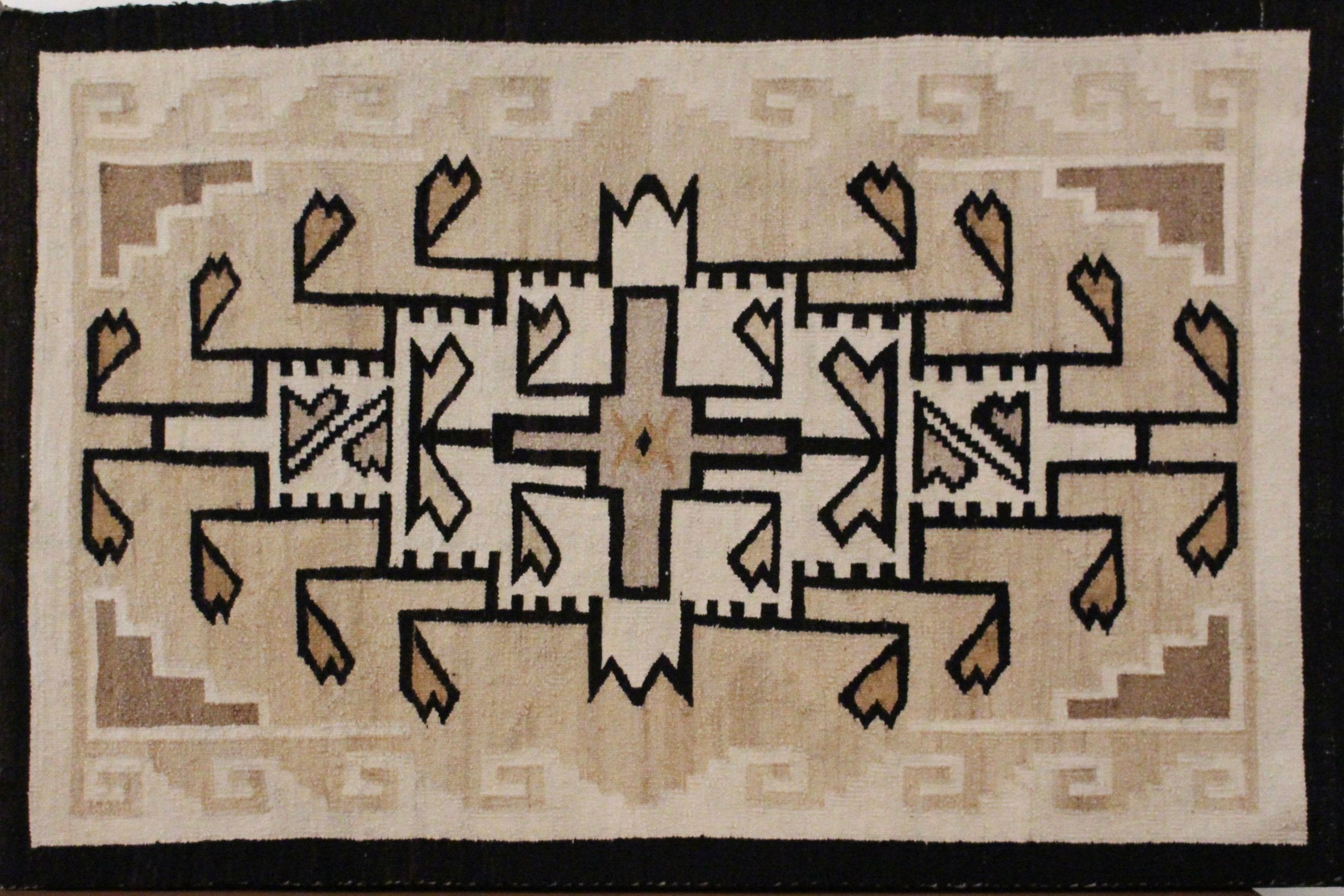 Navajo Weaving Two Grey Hills circa 1960s