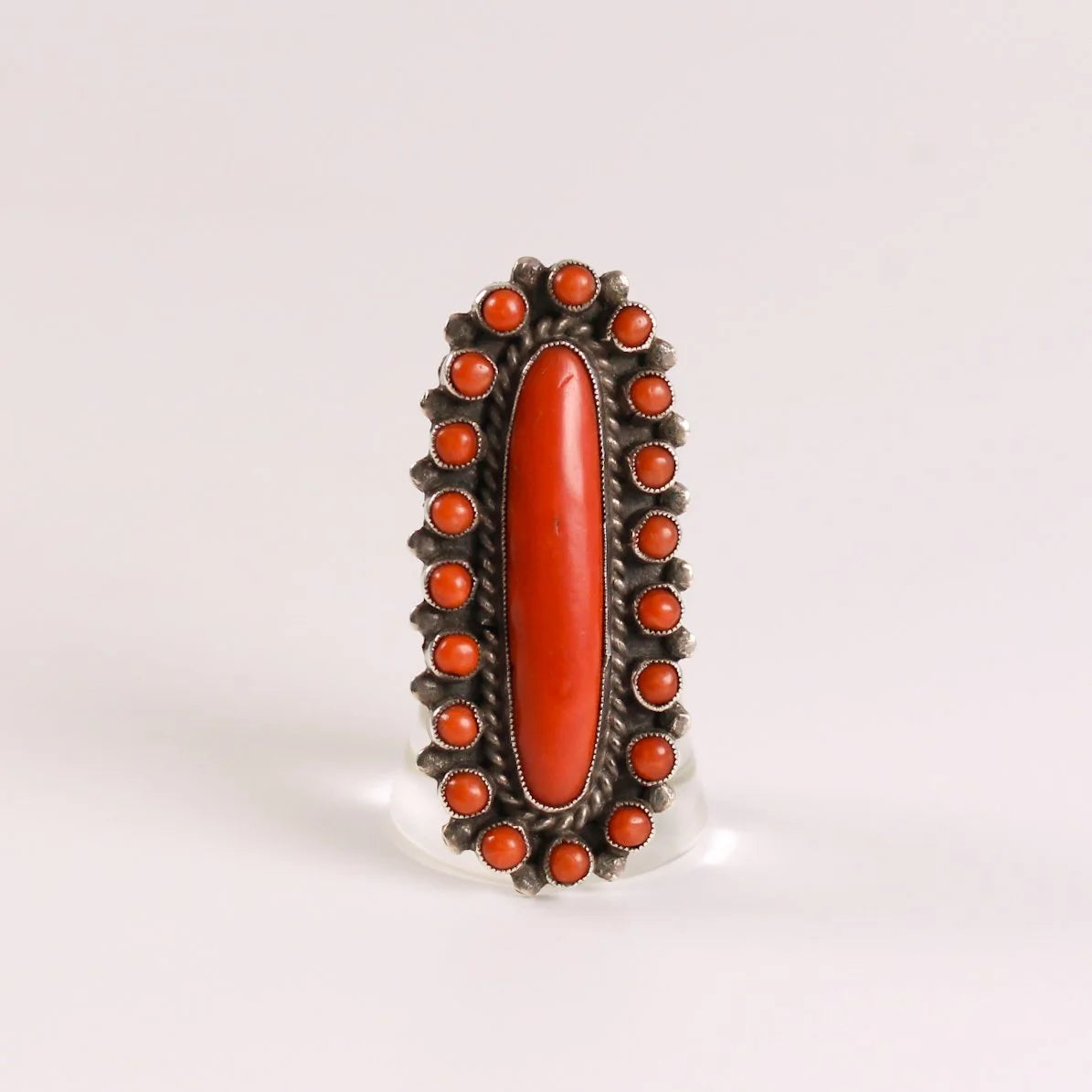 Vintage Navajo Coral Ring