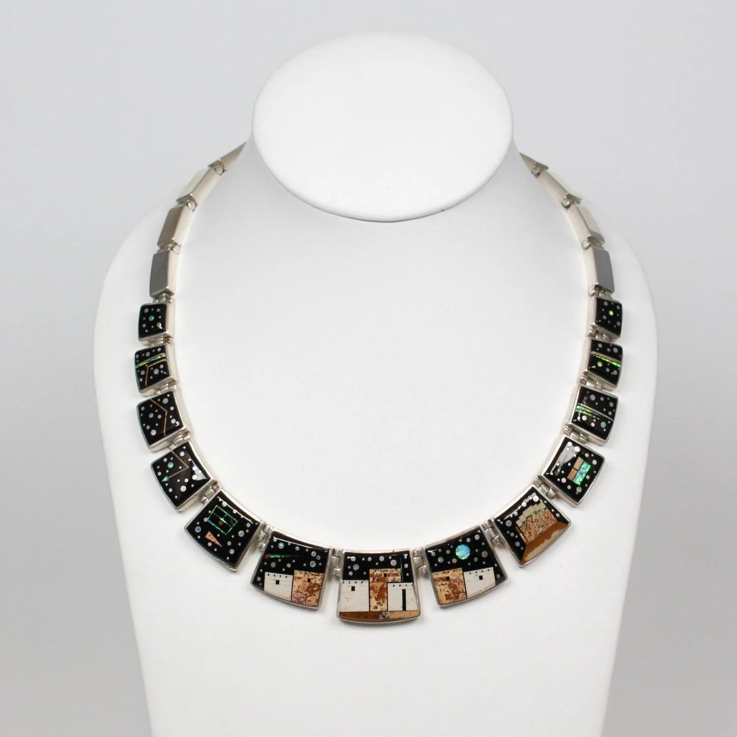 Vintage Calvin Begay Lapidary Masterpiece Necklace