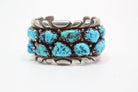 Vintage Zuni Heavy Silver River of Life Cuff
