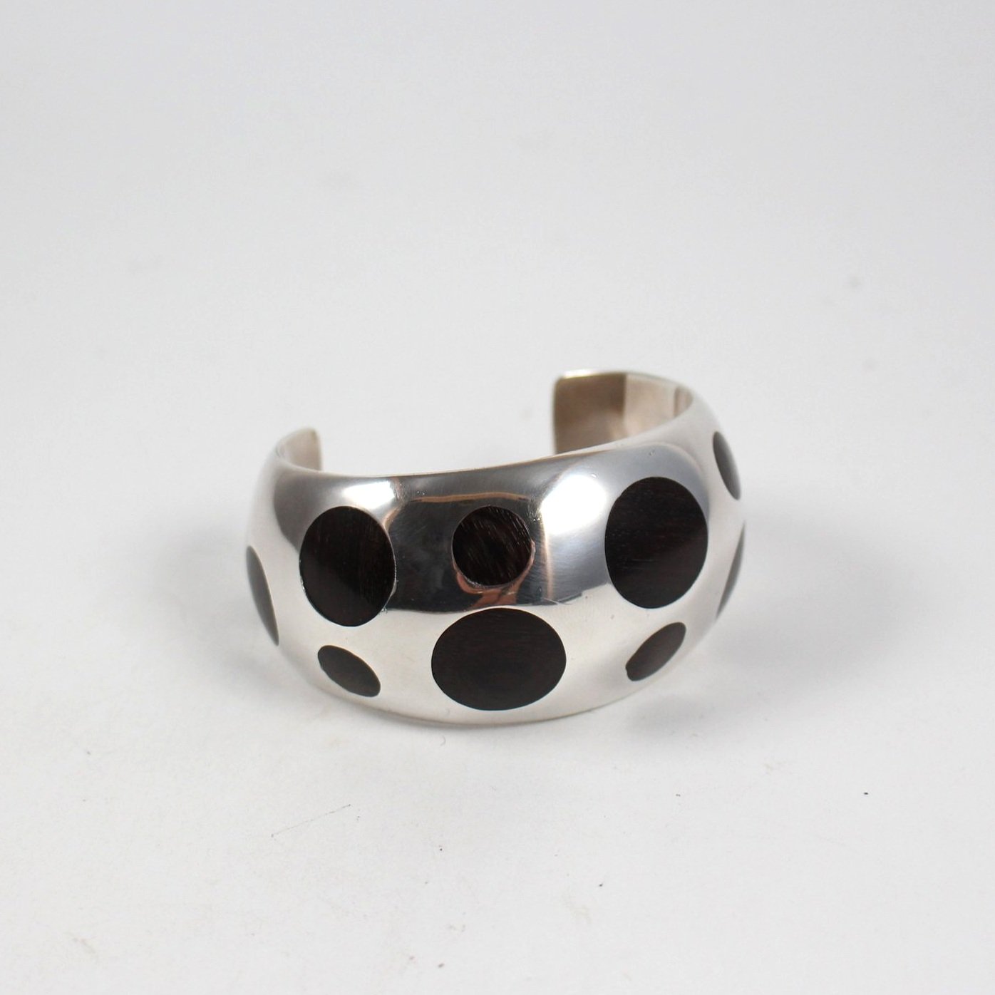 William Spratling - Leopard Cuff with Ebony Discs