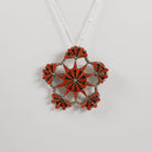 Zuni Coral Petit Point Brooch