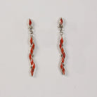 Zuni Inlay Coral Lightning