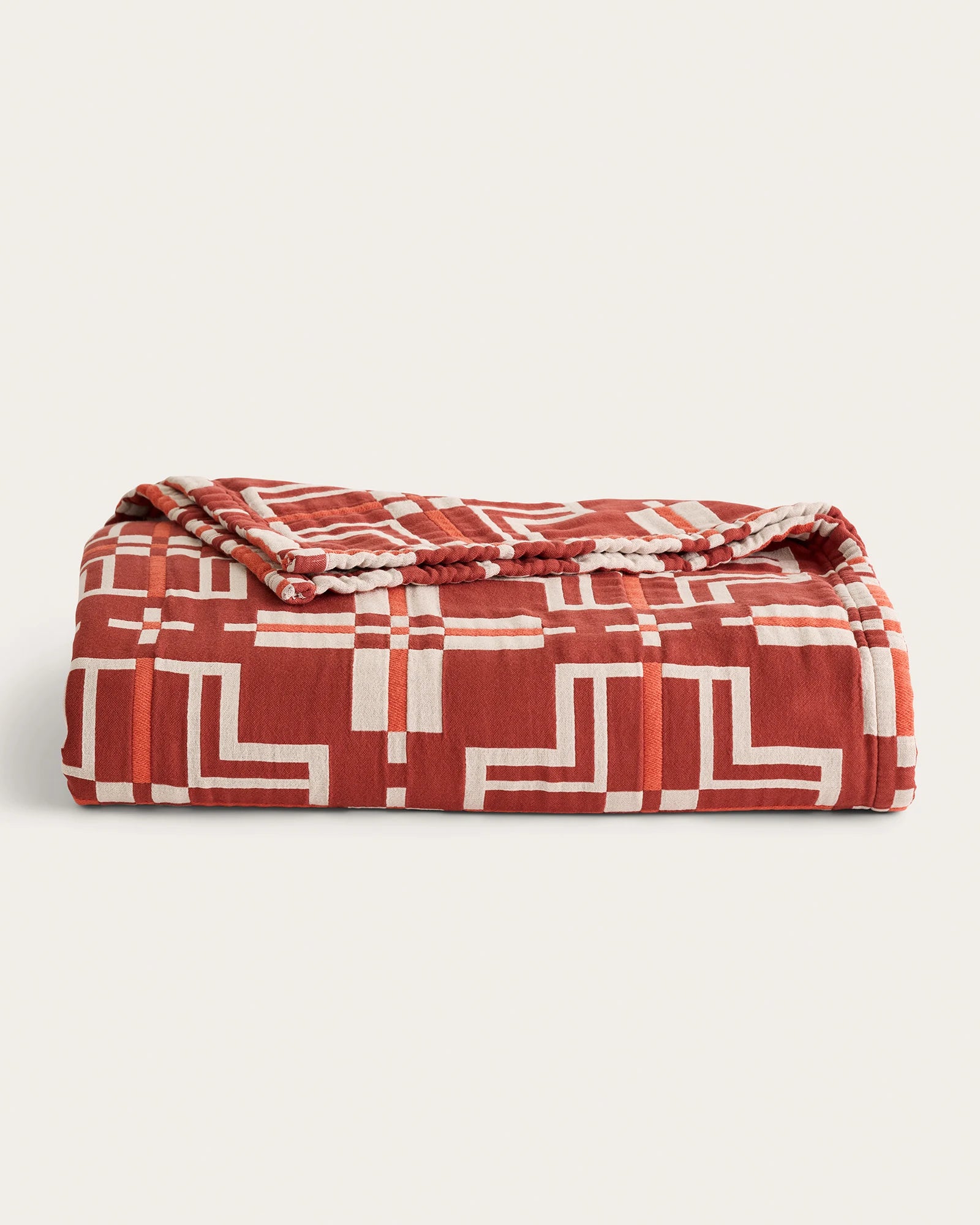 Pendleton - San Marcos Organic Cotton Matelassé - Persimmon - Queen