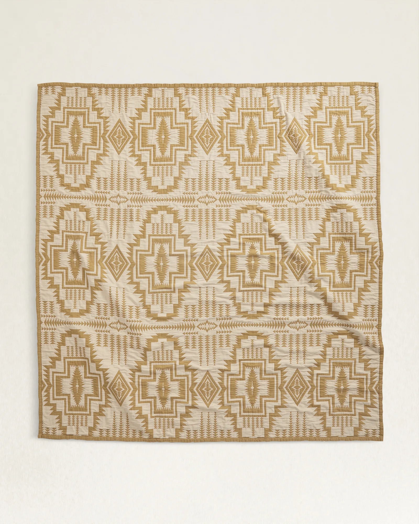 Pendleton - Harding Star Organic Cotton Matelassé Ochre - Single
