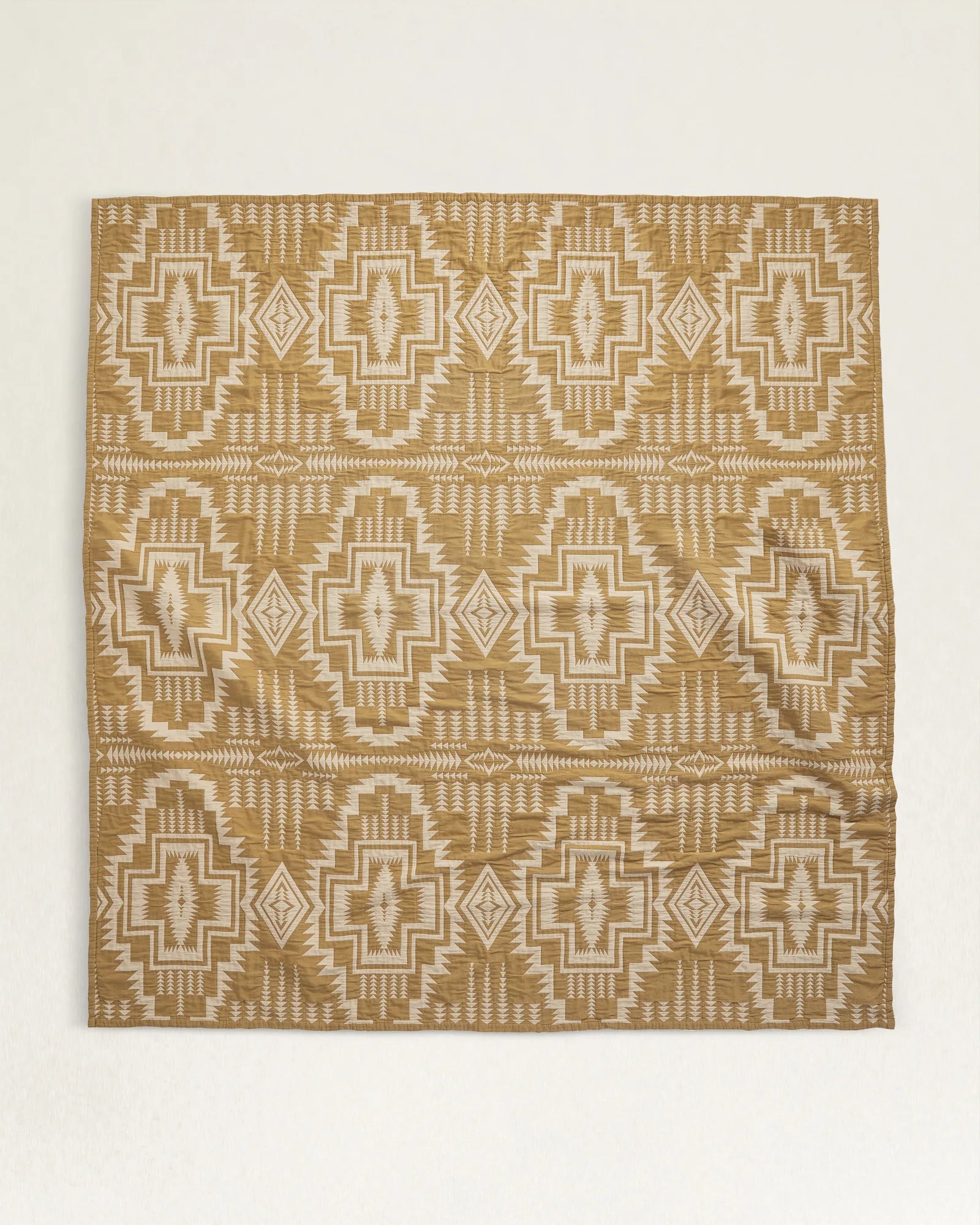 Pendleton - Harding Star Organic Cotton Matelassé Ochre - Single