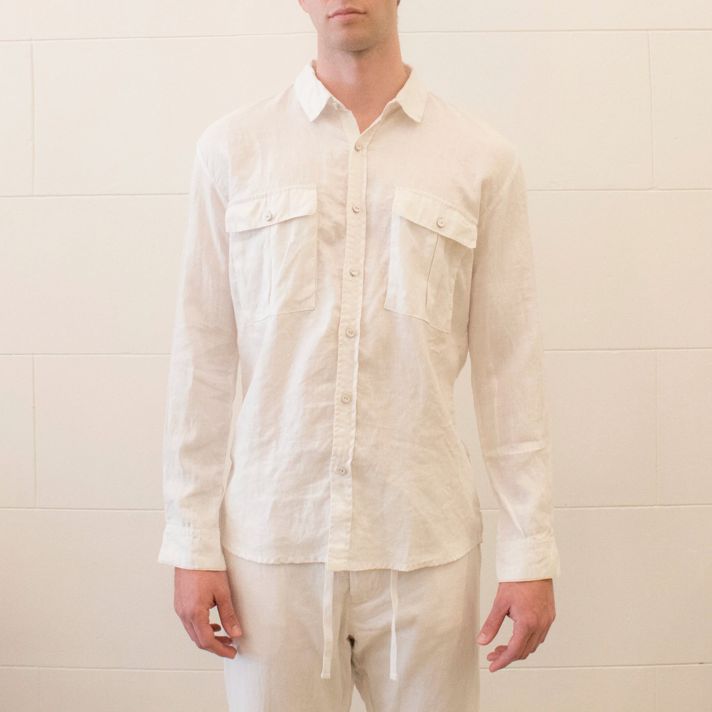 Non-Type - Cargo Shirt linen White